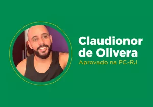 Claudionor de Oliveira – Aprovado na PC-RJ