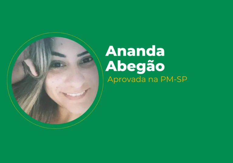 Ananda Abegão – Aprovada na PM-SP