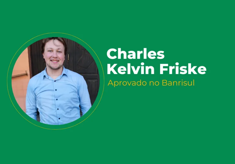 Charles Kelvin Friske – Aprovado no Banrisul