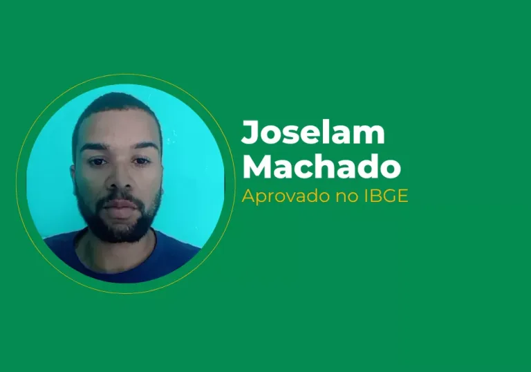 Joselam Machado – Aprovado no IBGE