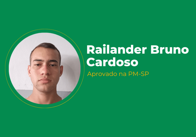 Railander Bruno Cardoso – Aprovado na PM-SP
