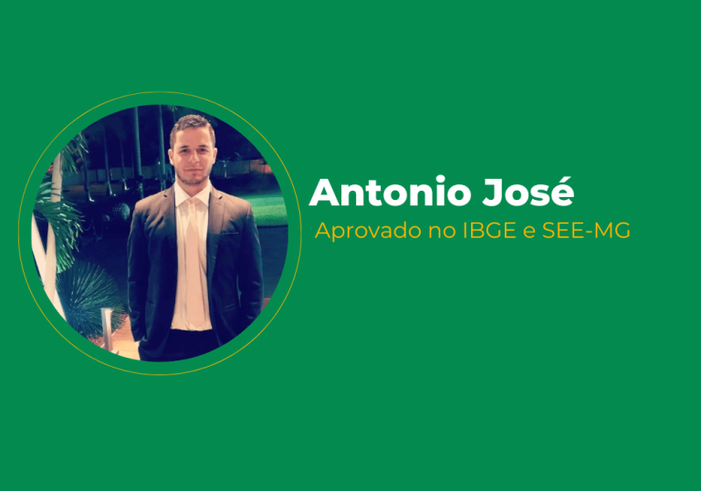 Antônio José Freire de Caeres – Aprovado no IBGE e SEE-MG