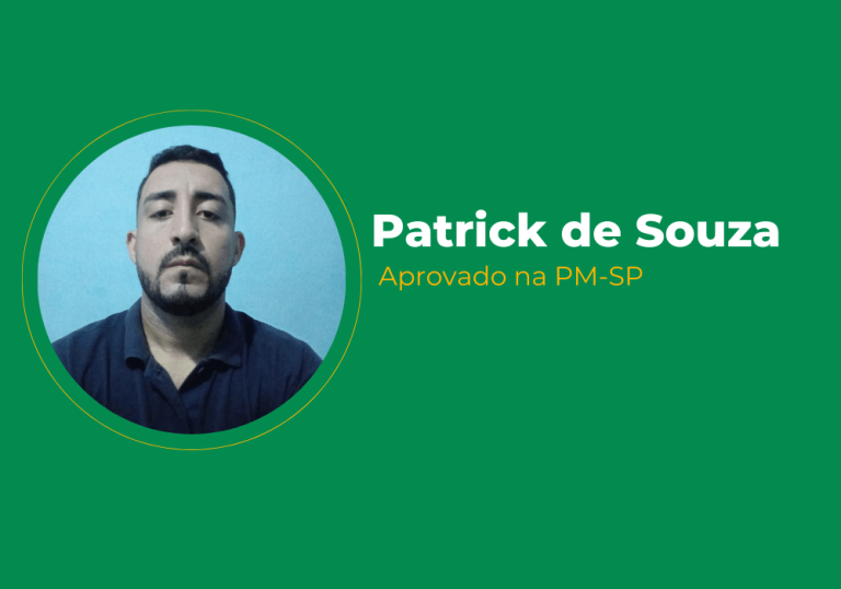 Patrick de Souza da Silva – Aprovado na PM-SP